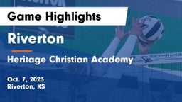 Riverton  vs Heritage Christian Academy Game Highlights - Oct. 7, 2023