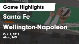 Santa Fe  vs Wellington-Napoleon  Game Highlights - Oct. 1, 2019
