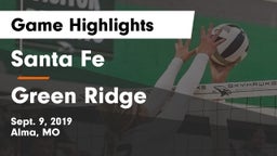 Santa Fe  vs Green Ridge  Game Highlights - Sept. 9, 2019