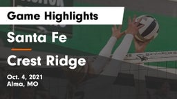 Santa Fe  vs Crest Ridge  Game Highlights - Oct. 4, 2021