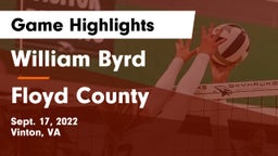 William Byrd  vs Floyd County  Game Highlights - Sept. 17, 2022