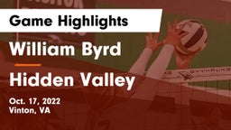 William Byrd  vs Hidden Valley  Game Highlights - Oct. 17, 2022