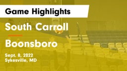 South Carroll  vs Boonsboro  Game Highlights - Sept. 8, 2022