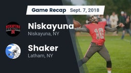 Recap: Niskayuna  vs. Shaker  2018