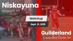 Matchup: Niskayuna High Schoo vs. Guilderland  2018