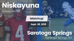 Matchup: Niskayuna High Schoo vs. Saratoga Springs  2018