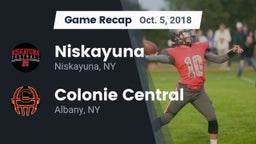 Recap: Niskayuna  vs. Colonie Central  2018