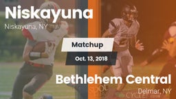 Matchup: Niskayuna High Schoo vs. Bethlehem Central  2018