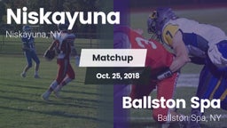 Matchup: Niskayuna High Schoo vs. Ballston Spa  2018