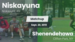 Matchup: Niskayuna High Schoo vs. Shenendehowa  2019