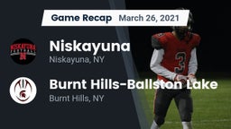 Recap: Niskayuna  vs. Burnt Hills-Ballston Lake  2021