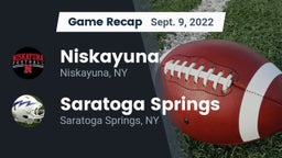 Recap: Niskayuna  vs. Saratoga Springs  2022