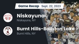 Recap: Niskayuna  vs. Burnt Hills-Ballston Lake  2023