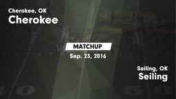 Matchup: Cherokee  vs. Seiling  2016