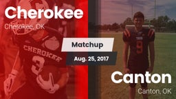 Matchup: Cherokee  vs. Canton  2017