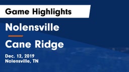 Nolensville  vs Cane Ridge  Game Highlights - Dec. 12, 2019