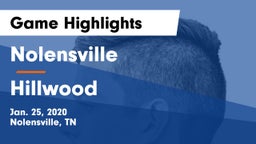 Nolensville  vs Hillwood  Game Highlights - Jan. 25, 2020