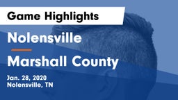 Nolensville  vs Marshall County  Game Highlights - Jan. 28, 2020