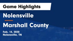 Nolensville  vs Marshall County  Game Highlights - Feb. 14, 2020