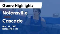 Nolensville  vs Cascade  Game Highlights - Nov. 17, 2020