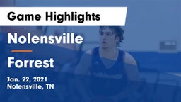 Nolensville  vs Forrest  Game Highlights - Jan. 22, 2021