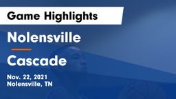 Nolensville  vs Cascade  Game Highlights - Nov. 22, 2021