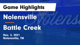 Nolensville  vs Battle Creek  Game Highlights - Dec. 3, 2021