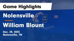 Nolensville  vs William Blount  Game Highlights - Dec. 28, 2023