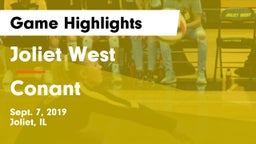 Joliet West  vs Conant  Game Highlights - Sept. 7, 2019