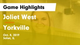 Joliet West  vs Yorkville  Game Highlights - Oct. 8, 2019