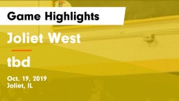 Joliet West  vs tbd Game Highlights - Oct. 19, 2019