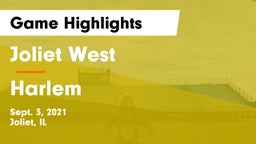 Joliet West  vs Harlem  Game Highlights - Sept. 3, 2021