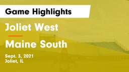 Joliet West  vs Maine South  Game Highlights - Sept. 3, 2021