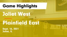 Joliet West  vs Plainfield East  Game Highlights - Sept. 16, 2021