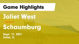 Joliet West  vs Schaumburg  Game Highlights - Sept. 17, 2021