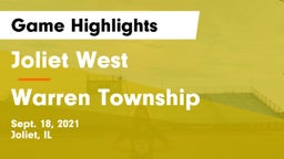 Joliet West  vs Warren Township  Game Highlights - Sept. 18, 2021