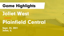 Joliet West  vs Plainfield Central  Game Highlights - Sept. 24, 2021