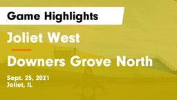 Joliet West  vs Downers Grove North Game Highlights - Sept. 25, 2021