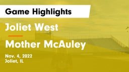 Joliet West  vs Mother McAuley Game Highlights - Nov. 4, 2022