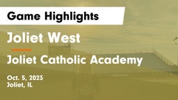 Joliet West  vs Joliet Catholic Academy  Game Highlights - Oct. 5, 2023