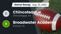 Recap: Chincoteague  vs. Broadwater Academy  2023