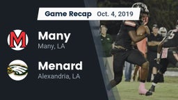 Recap: Many  vs. Menard  2019