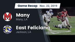 Recap: Many  vs. East Feliciana  2019