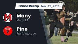 Recap: Many  vs. Pine  2019