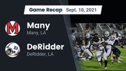 Recap: Many  vs. DeRidder  2021