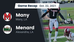 Recap: Many  vs. Menard  2021