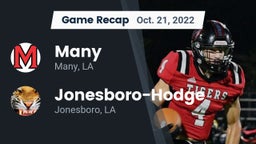 Recap: Many  vs. Jonesboro-Hodge  2022