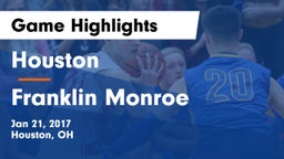 Houston  vs Franklin Monroe  Game Highlights - Jan 21, 2017