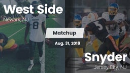 Matchup: West Side High Schoo vs. Snyder  2018