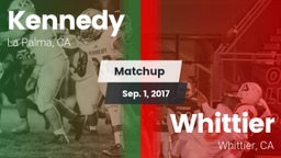 Matchup: Kennedy  vs. Whittier  2017